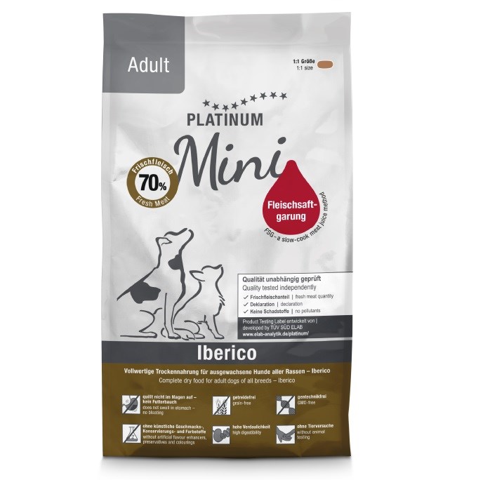 PL1 PLATINUM Adult Iberico Mini polsuha pasja hrana, 900g