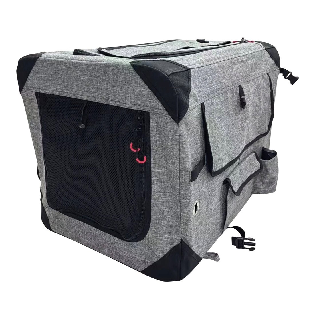 ZOLUX Nomad L transporter za pse in mačke, 91.4x63.5x63.5 cm, siv/črn