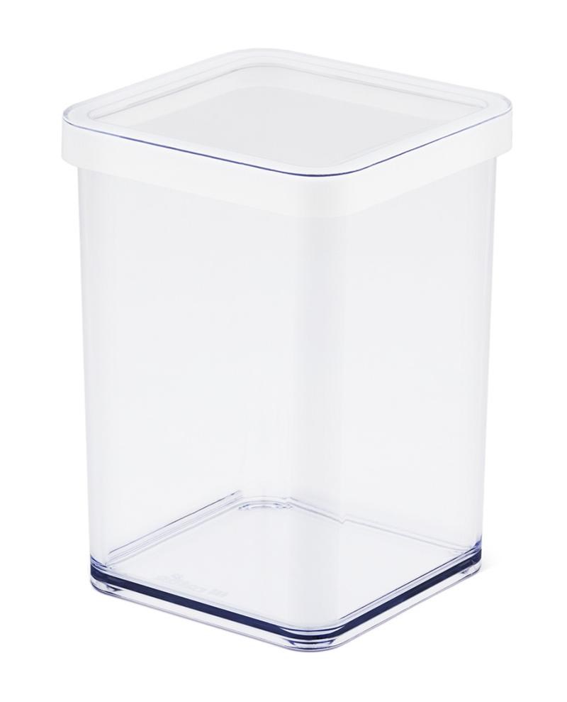 ROTHO Loft - Posoda za hrano za mačke/pse, 1l, prozorna/bela