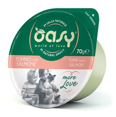 OASY More Love Tuna s lososom - mokra hrana za mačke, 70g