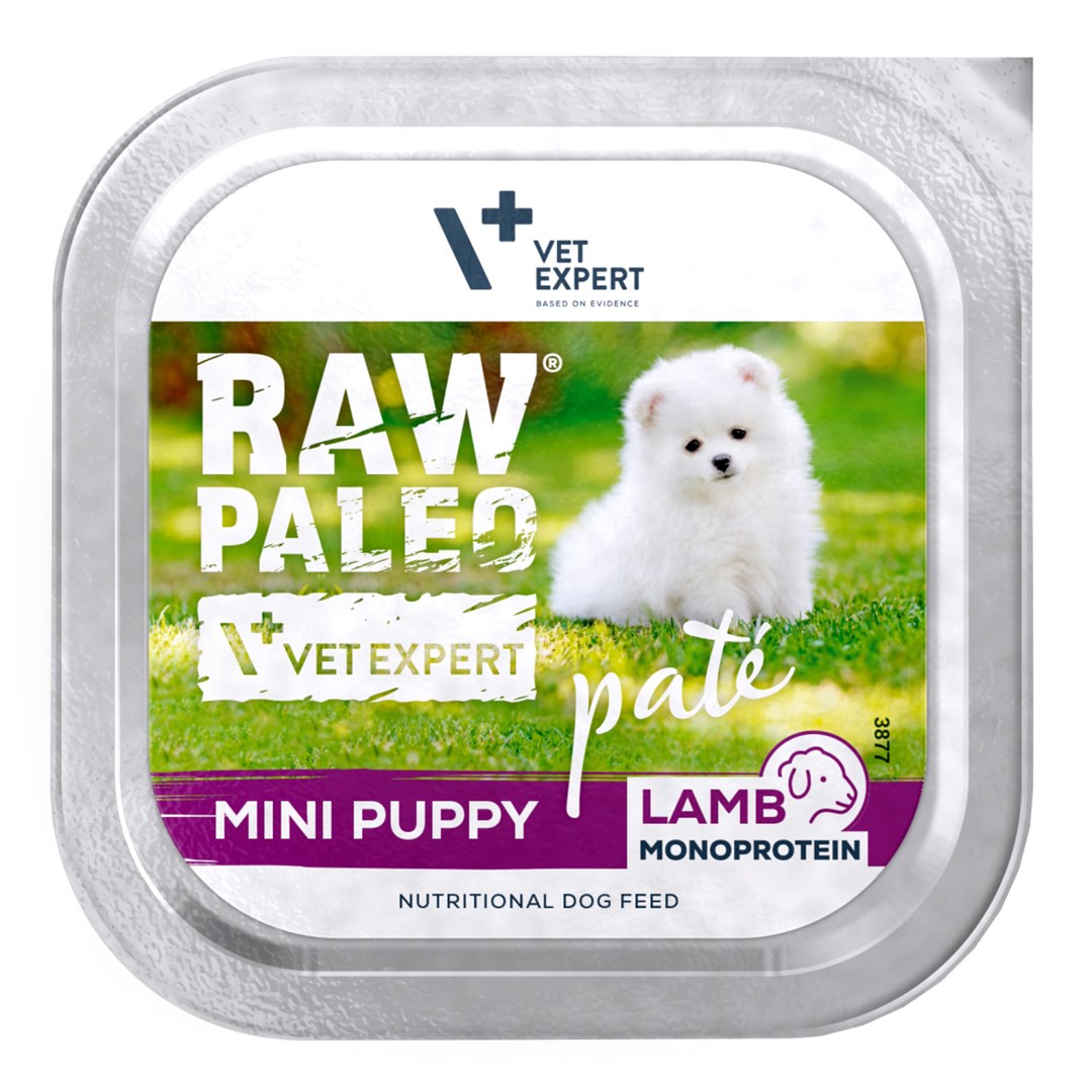 VETEXPERT Raw Paleo Mini Puppy Lamb - mokra hrana za mladiče, 150 g