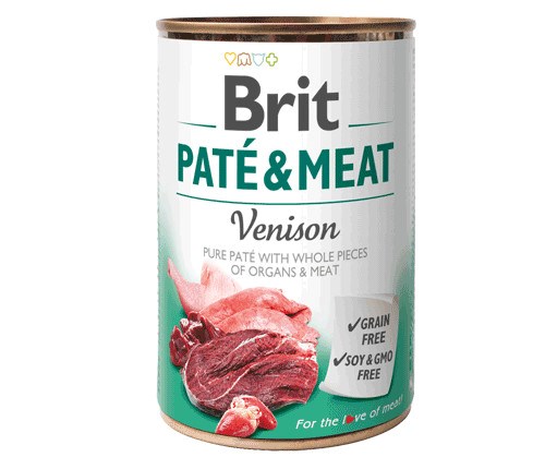 BRIT mokra pasja hrana s divjačino - pločevinka - 400 g