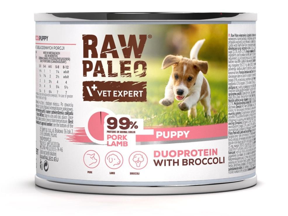 VETEXPERT Raw Paleo Duoprotein svinjina & jagnjetina pasja hrana - mokra, 200g