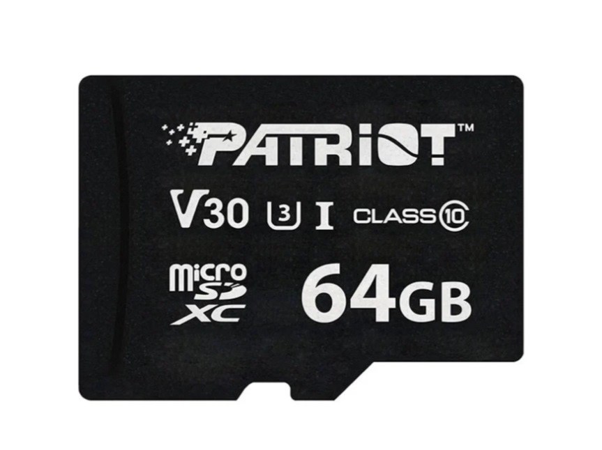 Patriot VX Series 64GB MicroSDXC V30 Class 10 UHS-I U3 spominska kartica