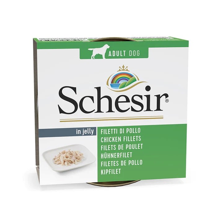 SCHESIR Piščanec v želeju - mokra pasja hrana - 150 g