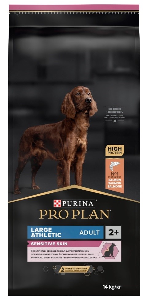 PURINA Pro Plan suha hrana za pse, Losos, za občutljivo kožo, 14 kg