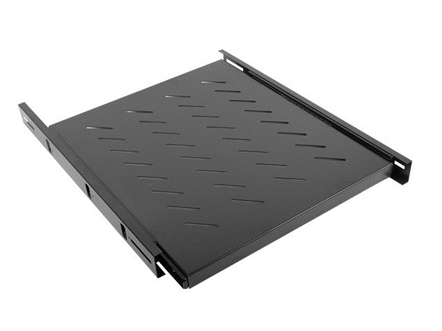 Lanberg AK-1007-B nastavljiva polica za rack 19", 60 kg, črna