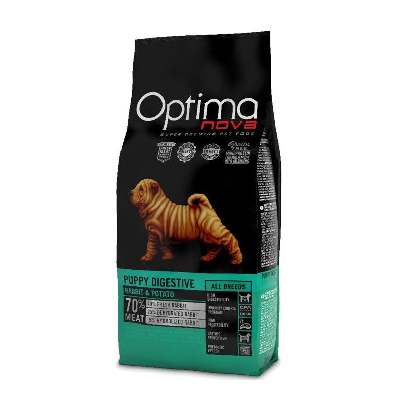 OPTIMANOVA Hrana za mladiče s kunčjem in krompirjem, 2 kg