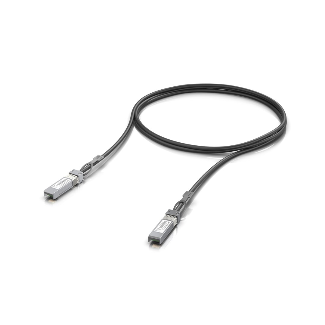 Ubiquiti UACC-DAC-SFP28-1M Direct Attach bakreni kabel, 1m, črn