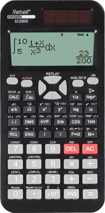 Rebell SC2080S Žepni Znanstveni Kalkulator - Črn