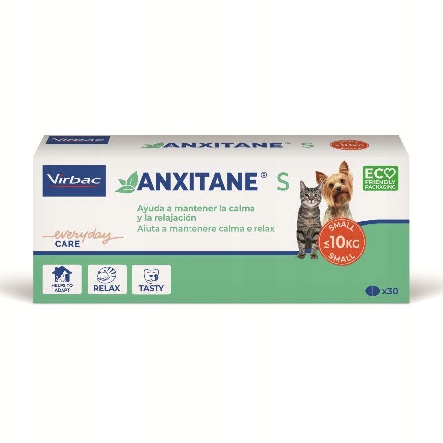 VIRBAC Anxitane S - Prehransko dopolnilo za pse in mačke - 30 kapsul
