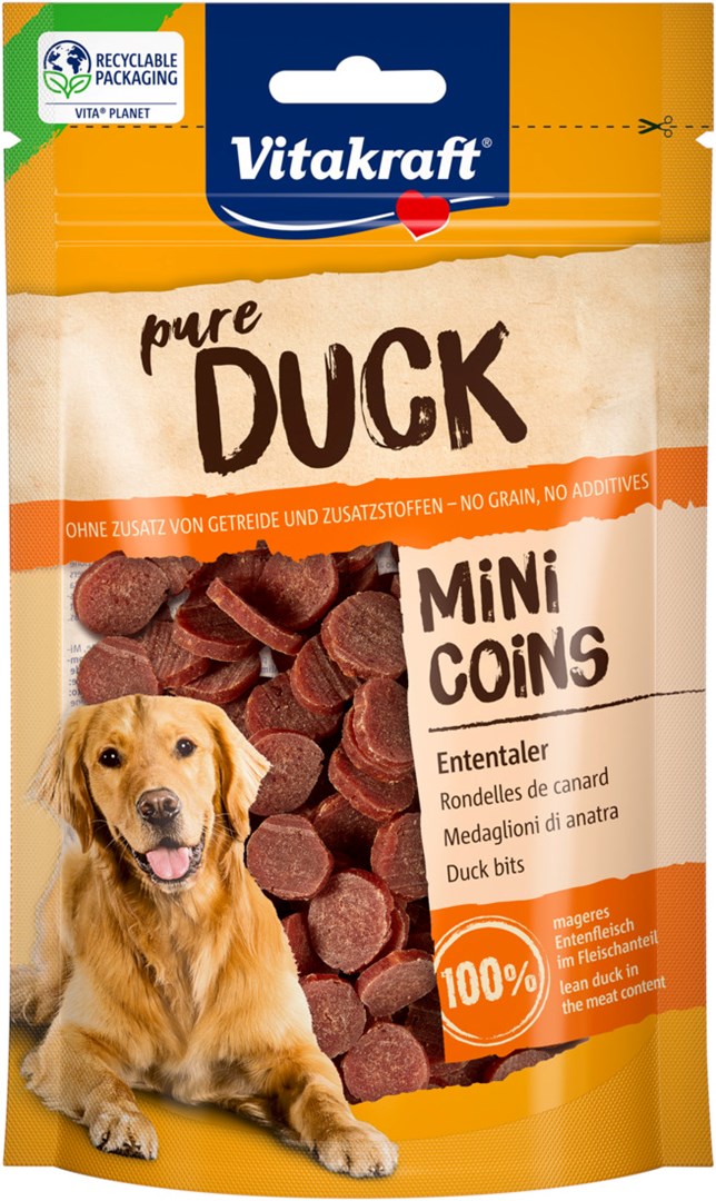 Pasja poslastic DUCK MINI COINS 80g, VITAKRAFT