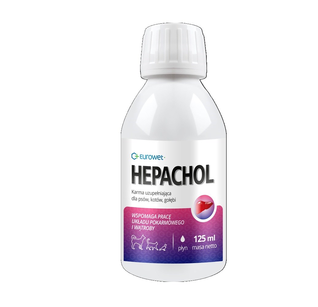 EUROWET Hepachol - prehransko dopolnilo za pse in mačke, 125 ml