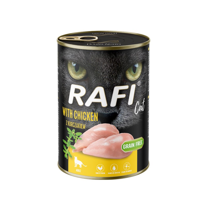 RAFI mokra hrana za odrasle mačke s piščancem - 400g