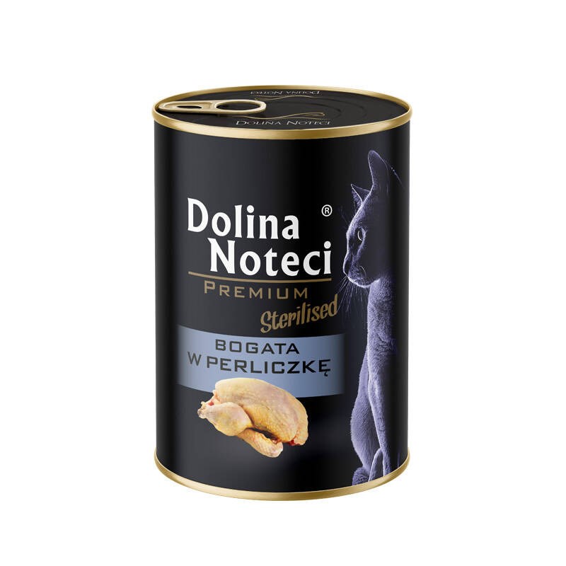 DOLINA NOTECI Premium Sterilised - mokra mačja hrana s piščancem - 400 g