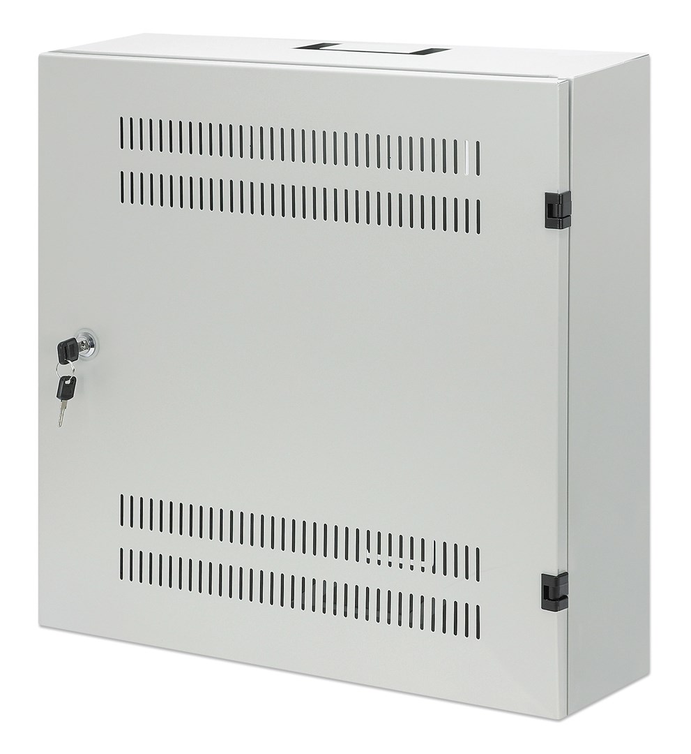 Nizkopresežna stenska omarica 4U + 2U Regal 19", Siva