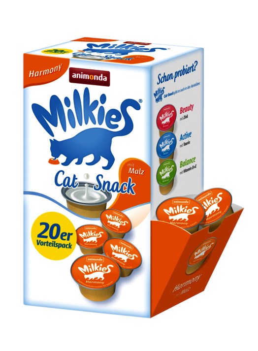 Animonda Milkies Harmony mlečni napitek - priboljški za mačke - 20x15g