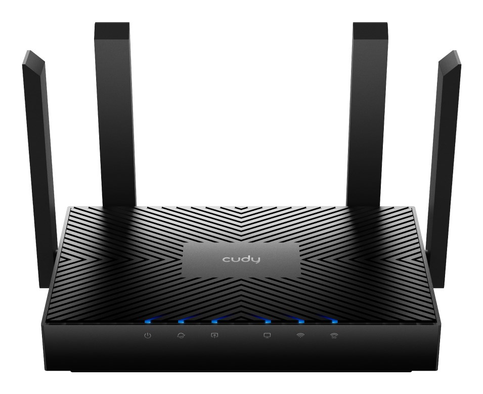 Cudy WR3000 brezžični usmerjevalnik, dvopasovni (2.4/5 GHz), Gigabit Ethernet, črn