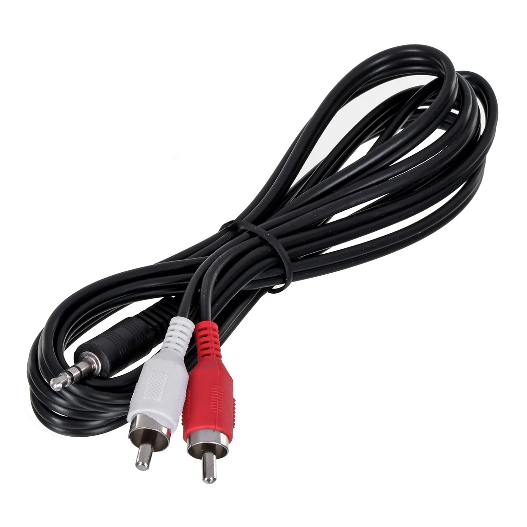 GEMBIRD CCA-458 Avdio kabel 1.5m 3.5mm na 2xRCA (M/M) Črn/Rdeč/Bel
