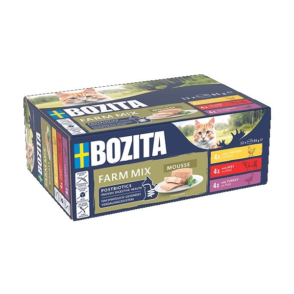 BOZITA Mousse Mix ocean - mokra hrana za mačke - 12x85g