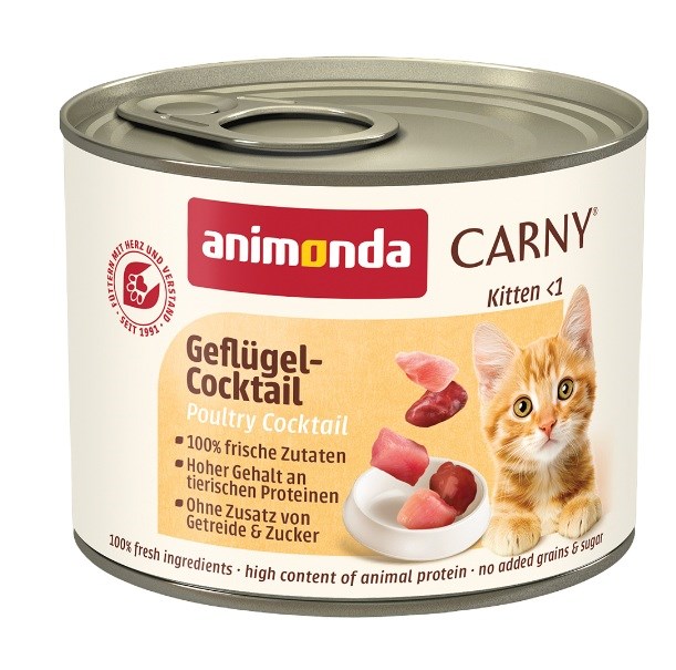 ANIMONDA Carny Kitten piščančji izbor - mokra hrana za mačke, 200g