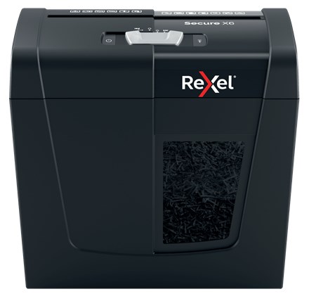 Rexel Secure X6 drobilnik papirja navzkrižno rezanje 70dB črn