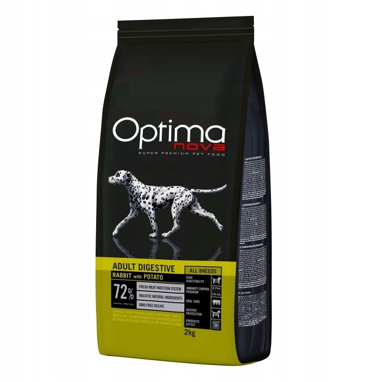 OPTIMANOVA Adult Digestive Jagnjetina in krompir - suha hrana za pse 2kg