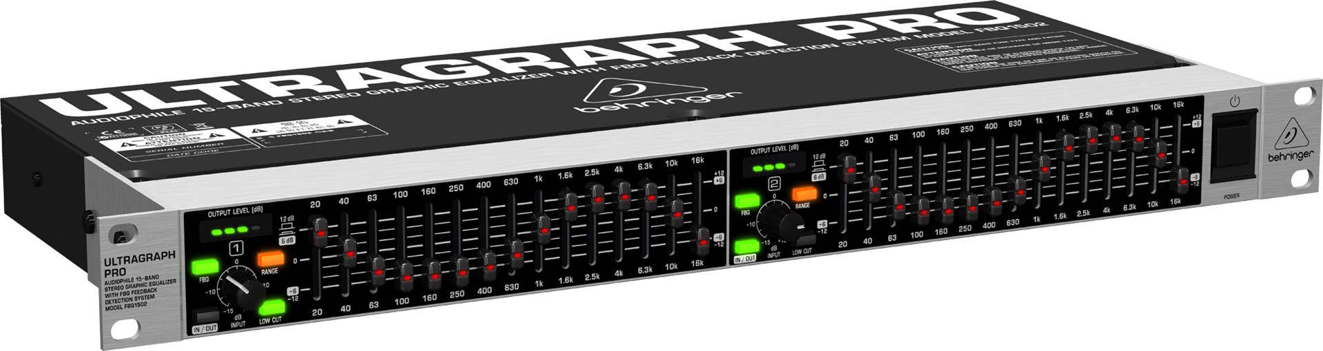 Avdio izenačevalnik Behringer FBQ1502 (15 pasov)