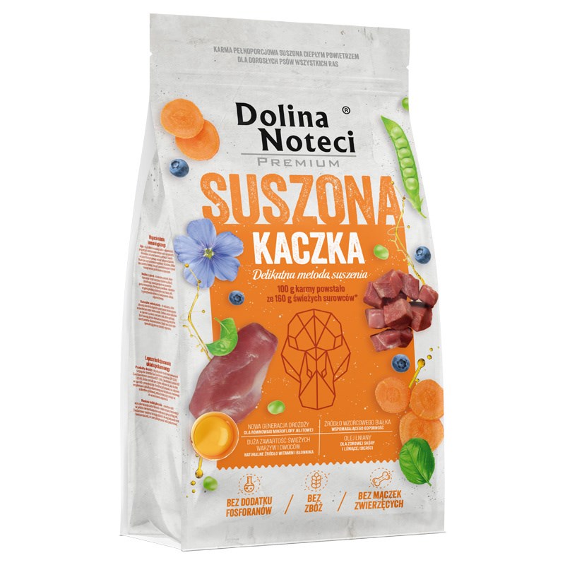 DOLINA NOTECI Premium Dried Duck suha hrana za pse, 9kg