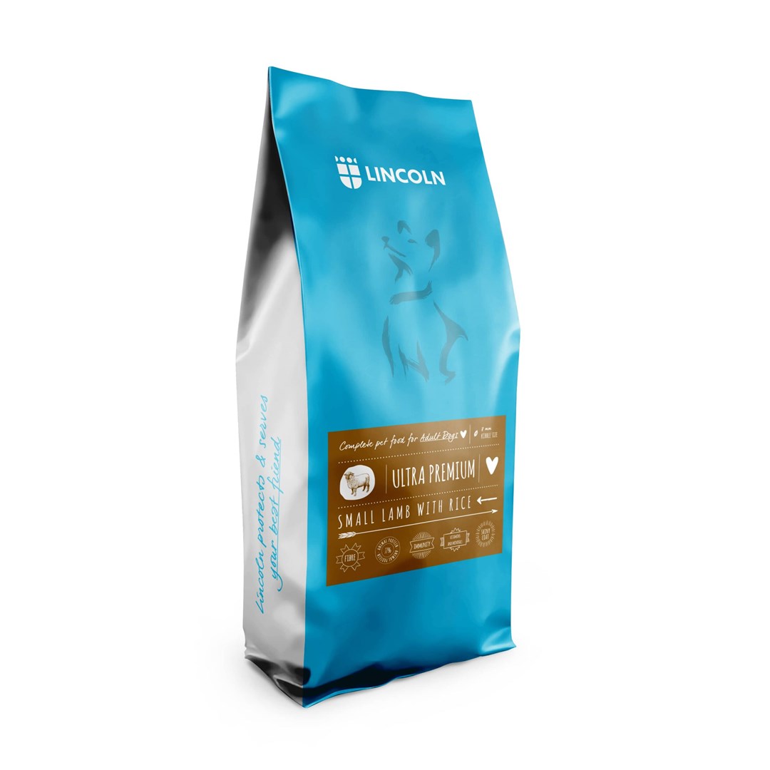 LINCOLN Ultra premium Adult Small Lamb with rice - Suha hrana za pse, 12kg
