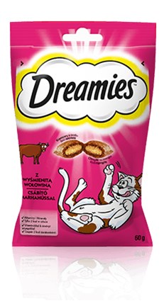 Dreamies Suha hrana za mačke z govedino - 60 g
