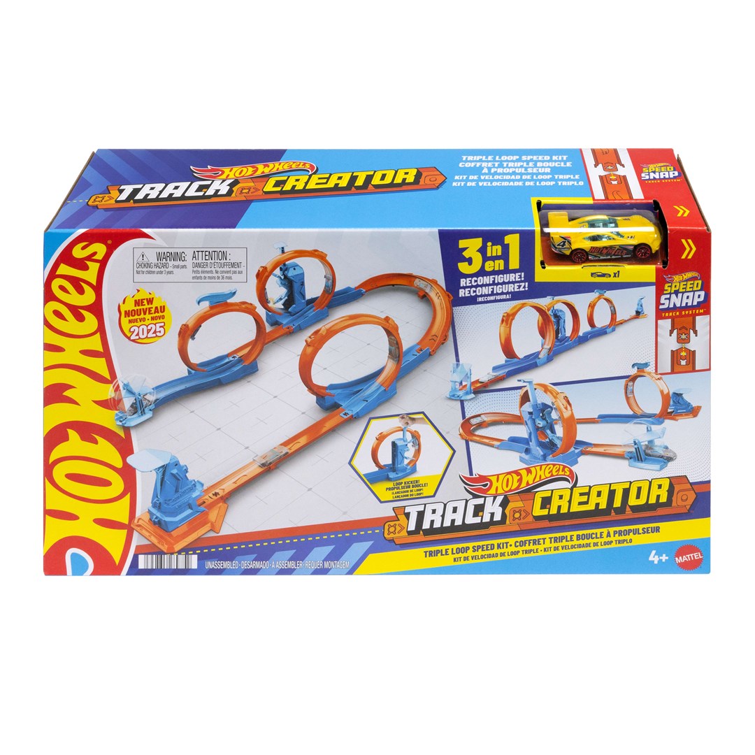 Hot Wheels Track Builder Creator Triple Loop Pack set za gradnjo stez