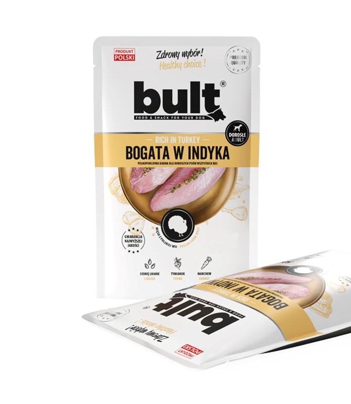 BTU BULT Mokra hrana za pse s puranom – 100g