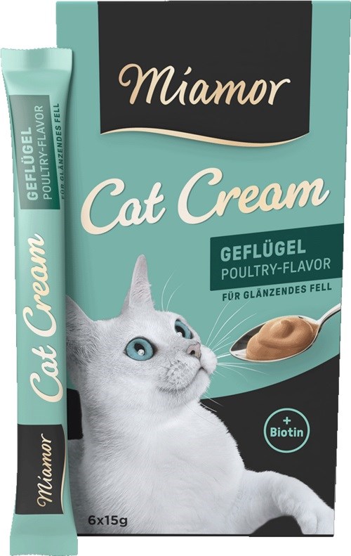 MIAMOR Cat Cream Piščanec - priboljški za mačke - 6x15g