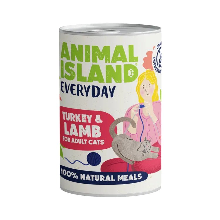 Anl Animal Island Mokra Hrana za Mačke, Purana in Jagnjetina, 400g