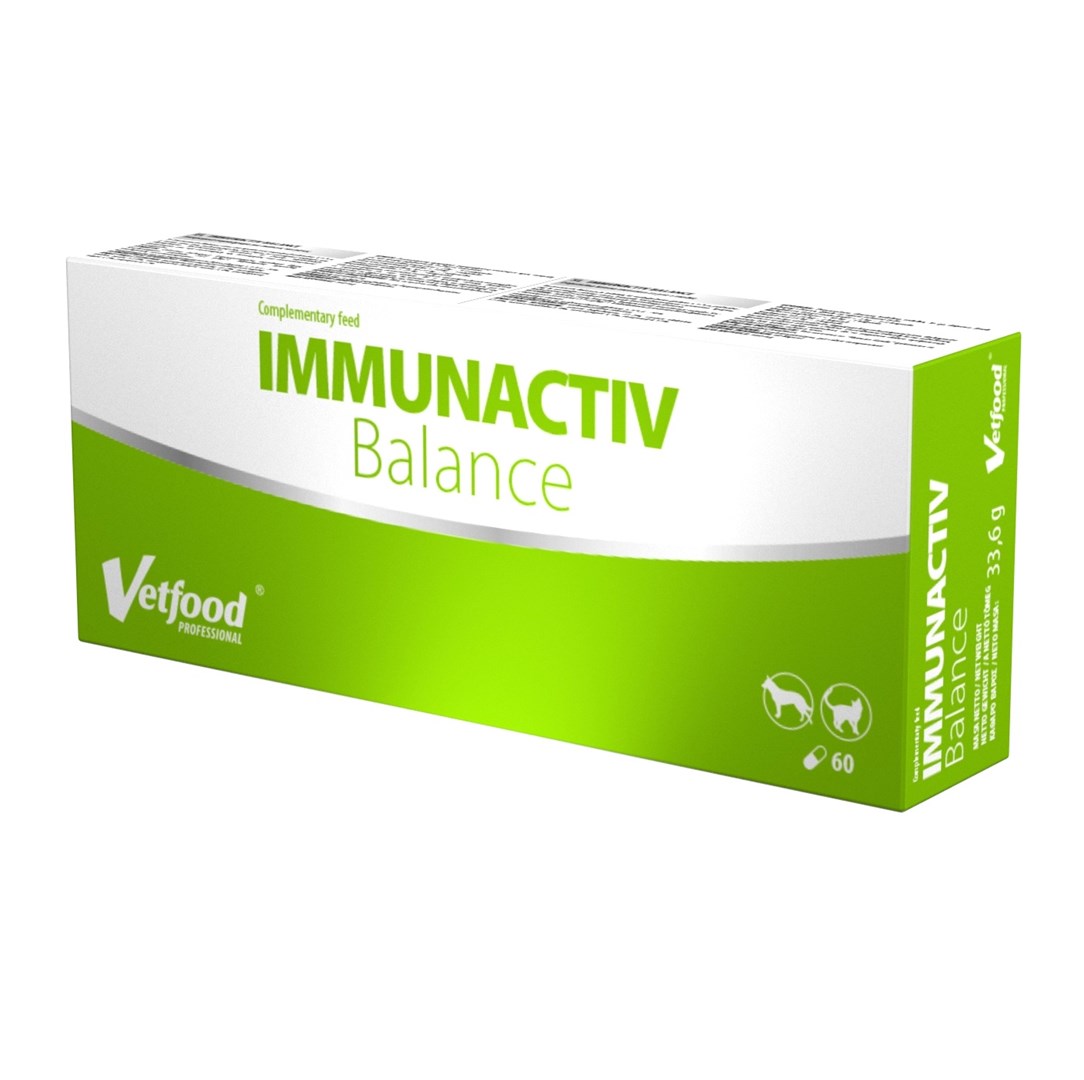 VETFOOD Immunactiv Balance - prehransko dopolnilo za pse in mačke, 60 tablet