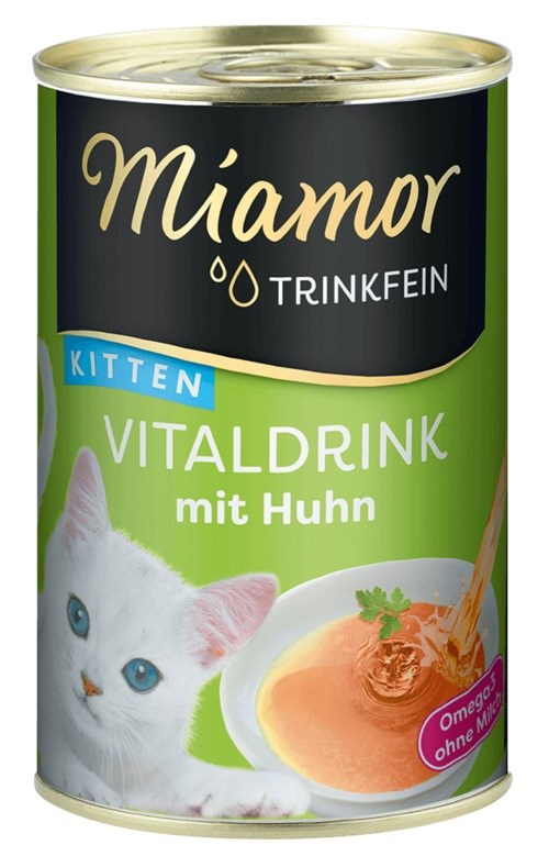 MIAMOR Trinkfein Kitten Vitalnapitek s piščancem - priboljšek za mačke - 135ml