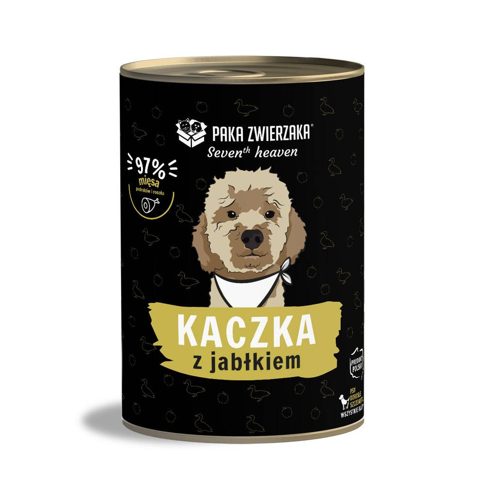 PAKA ZWIERZAKA Mokra hrana za pse Seventh Heaven Duck z jabolkom - 400g