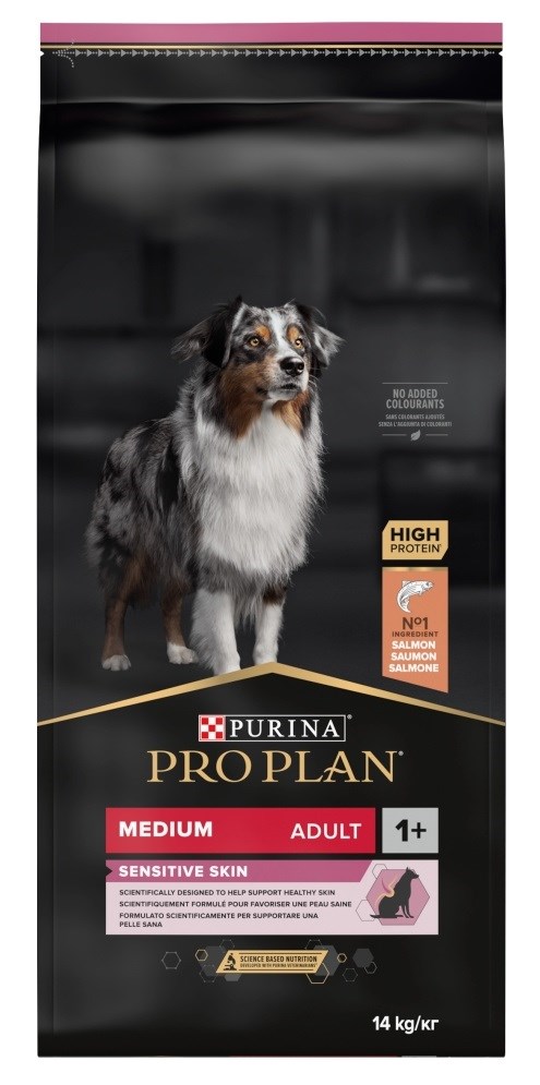 Purina Pro Plan Medium Adult Sensitive Skin 14 kg Losos