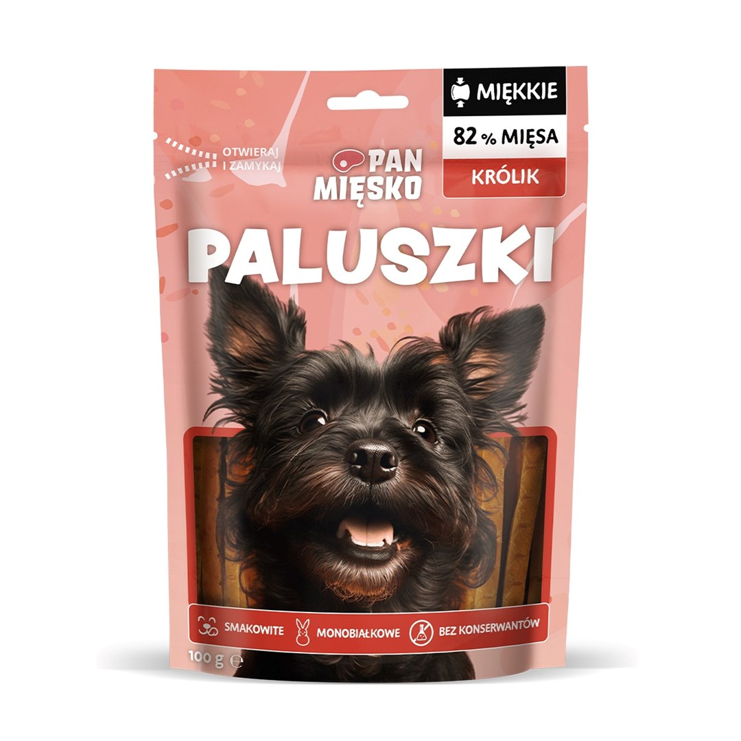 Priboljški za pse PAN MIĘSKO Sticks Rabbit, 100g