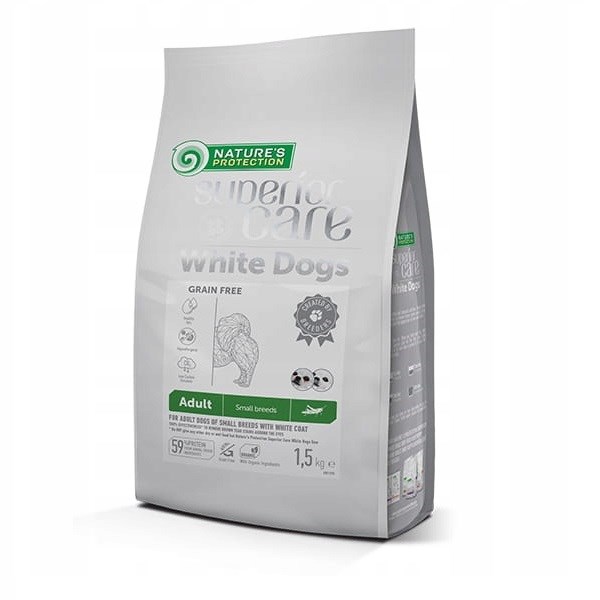 NATURE'S PROTECTION Superior Care White Grain-Free Hrana za pse majhnih pasem 1,5 kg