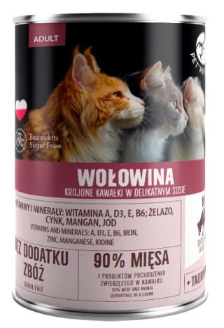 PET REPUBLIC mokra hrana za mačke, govedina, 400 g