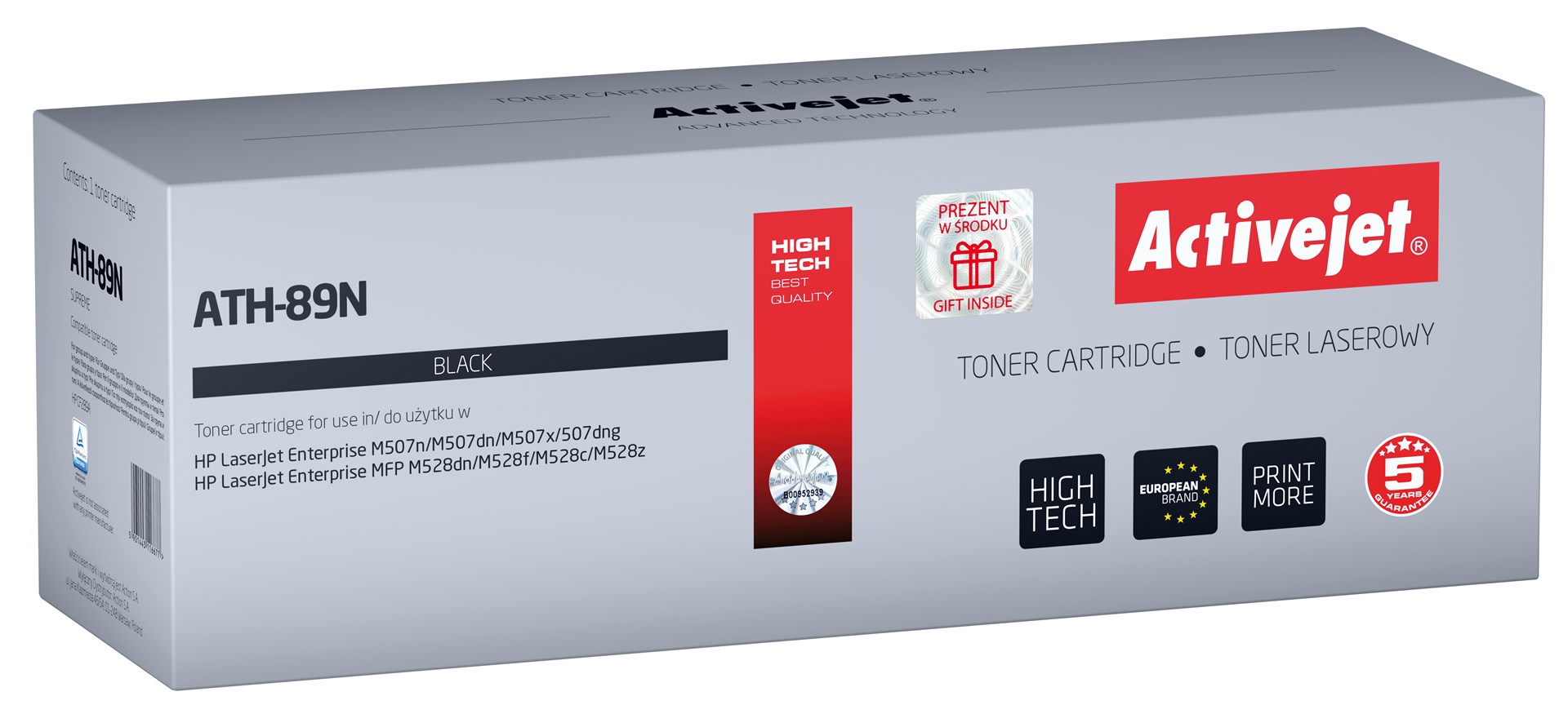 Activejet ATH-89N toner (nadomestni HP CF289A HP 89A), črn, 5000 strani