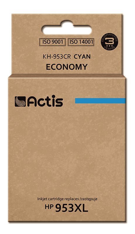 Actis KH-953CR združljiva kartuša za HP 953XL, cian, 25ml