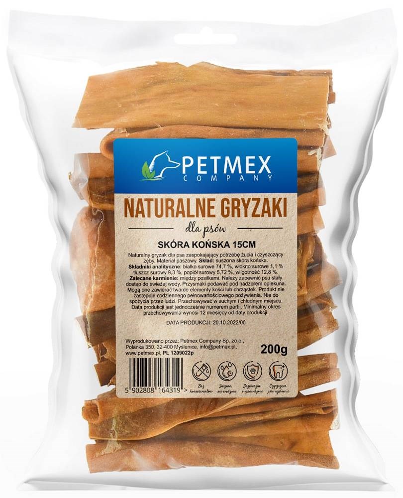 PETMEX Konjska koža – pasja poslastica – 200 g