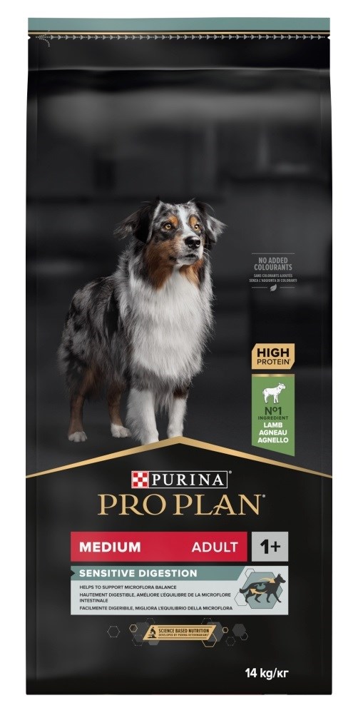 Purina Medium Adult Sensitive Digestion OPTIDIGEST 14 kg Jagnjetina