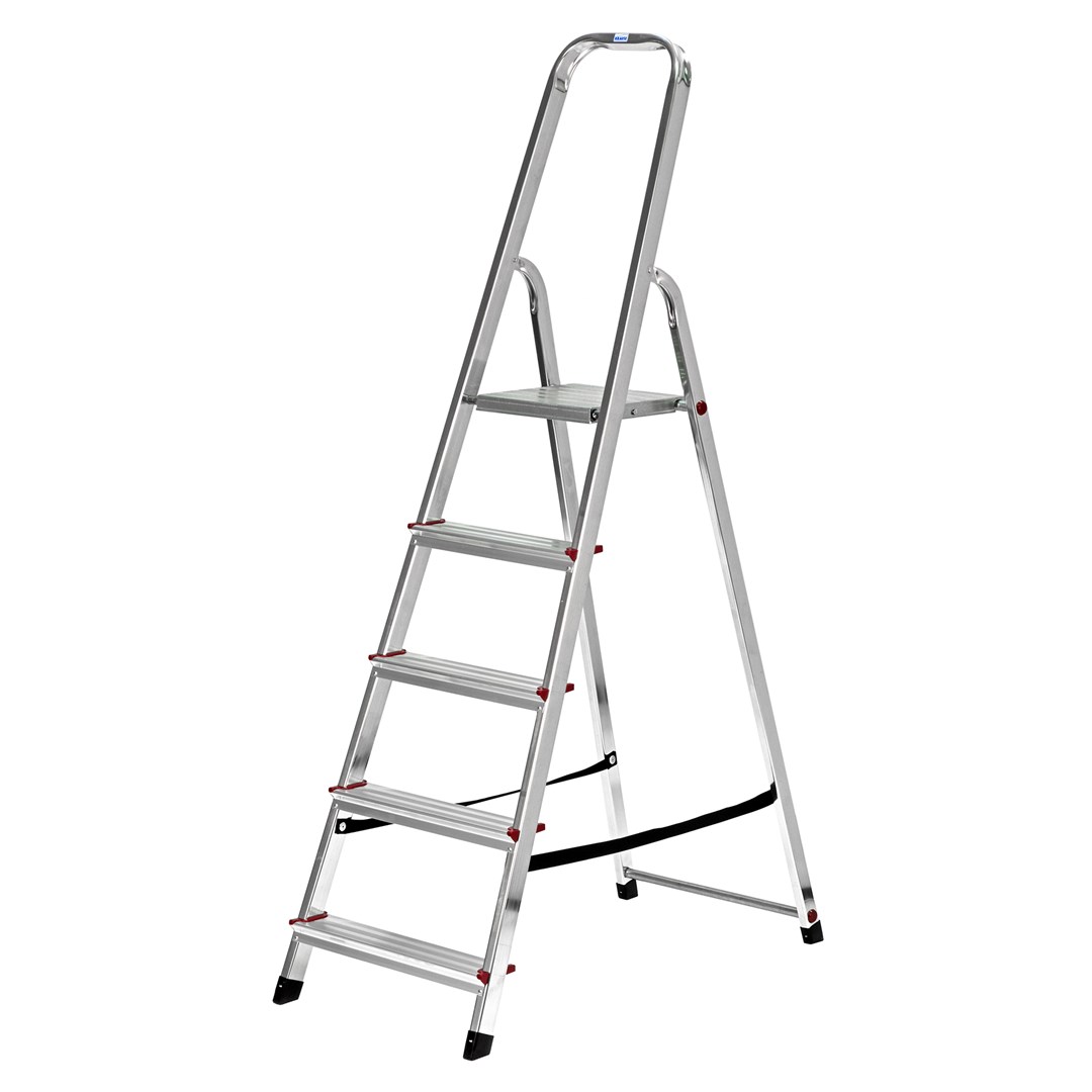 Krause Corda 5-stopenjska aluminijasta lestev, 150 kg, 300 cm