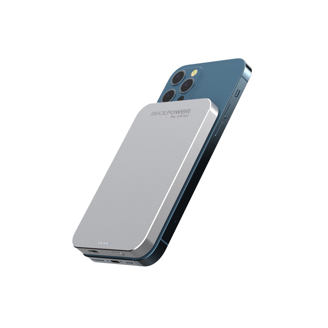 NON Power bank s hitrim polnjenjem 5000 mAh, srebrna