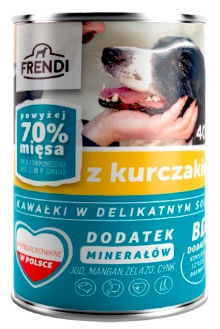 FRENDI mokra hrana za pse s piščancem v omaki, 400g