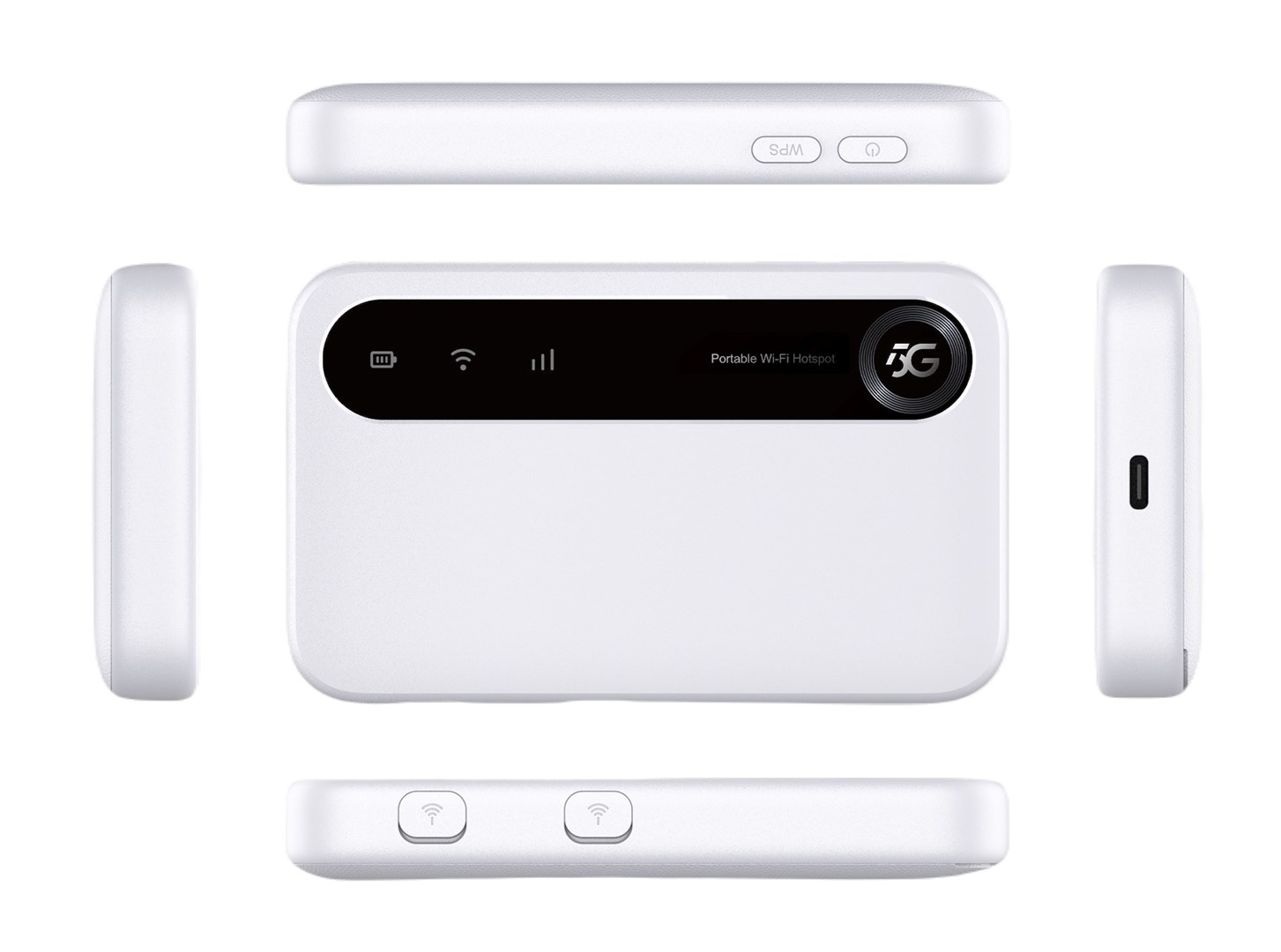 ZTE U50 mobilni usmerjevalnik, 4500 mAh baterija, bela barva